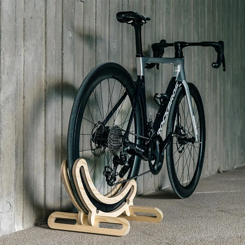 Устойчивая стойка Деревянная подставка для велосипеда Практичная легкая и