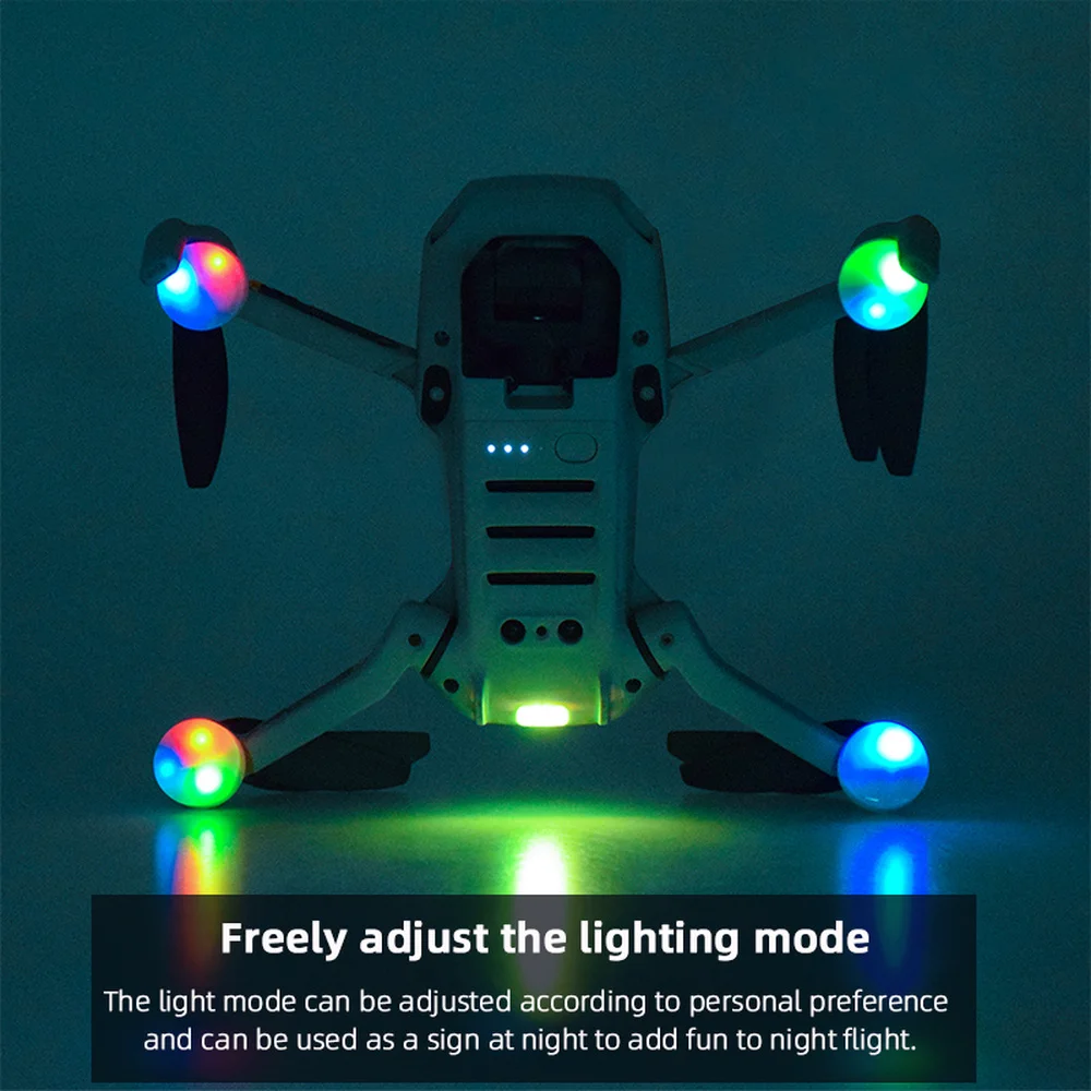 Универсальные мигалки для ночных полетов дронов "Universal Strobe Lights Drone Night Flight Light" для DJI Mavic 3/Air 2/Mavic Mini/Mavic 2/Mini 2/FPV/Phantom 3 4 аксессуаров.