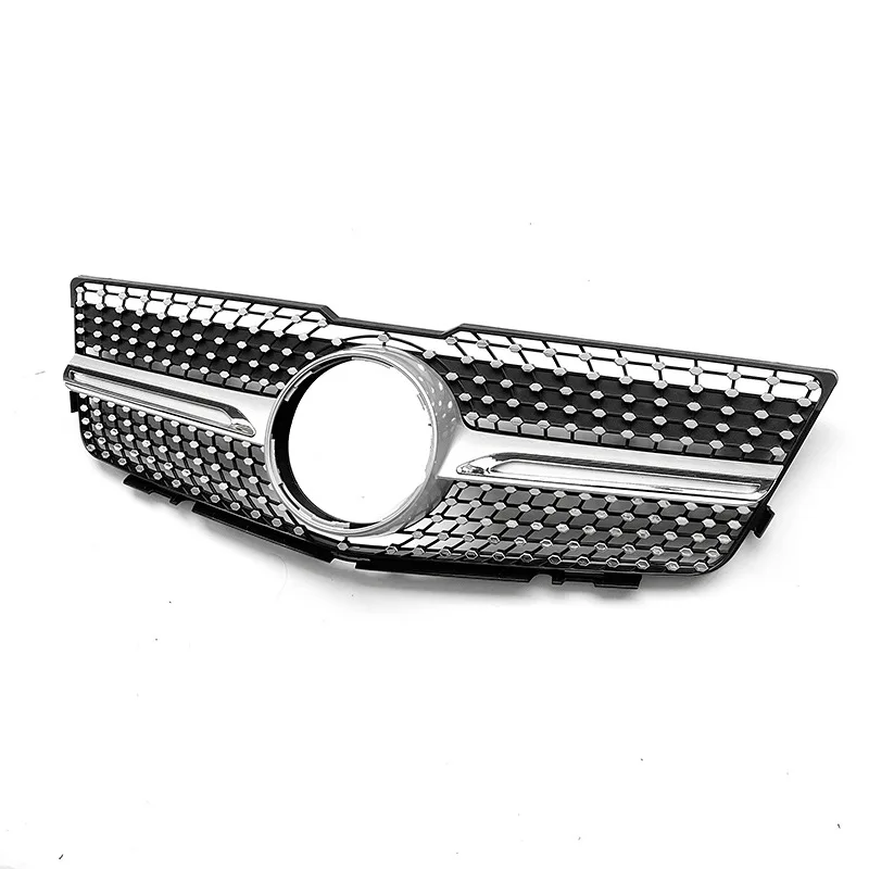 Черный серебристый передний радиатор бриллиантовая решетка спортивный стиль
