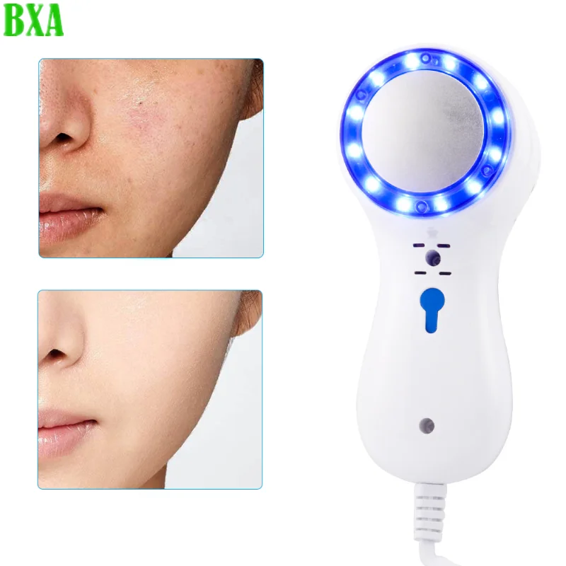 

New Blue Light Cold Hammer Face Cryotherapy Ice Healing Beauty Machine Wrinkle Removal Skin Tightening Shrink Pores Anti Acne