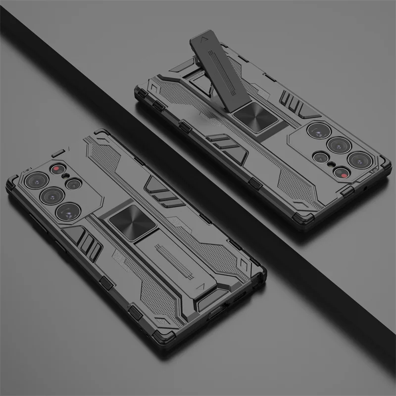 

For Samsung Galaxy S23 Ultra 5G Case Shockproof Hybrid Armor TPU Kickstand Cover For Samsung S23 + Plus S 23 Ultra Protect Coque