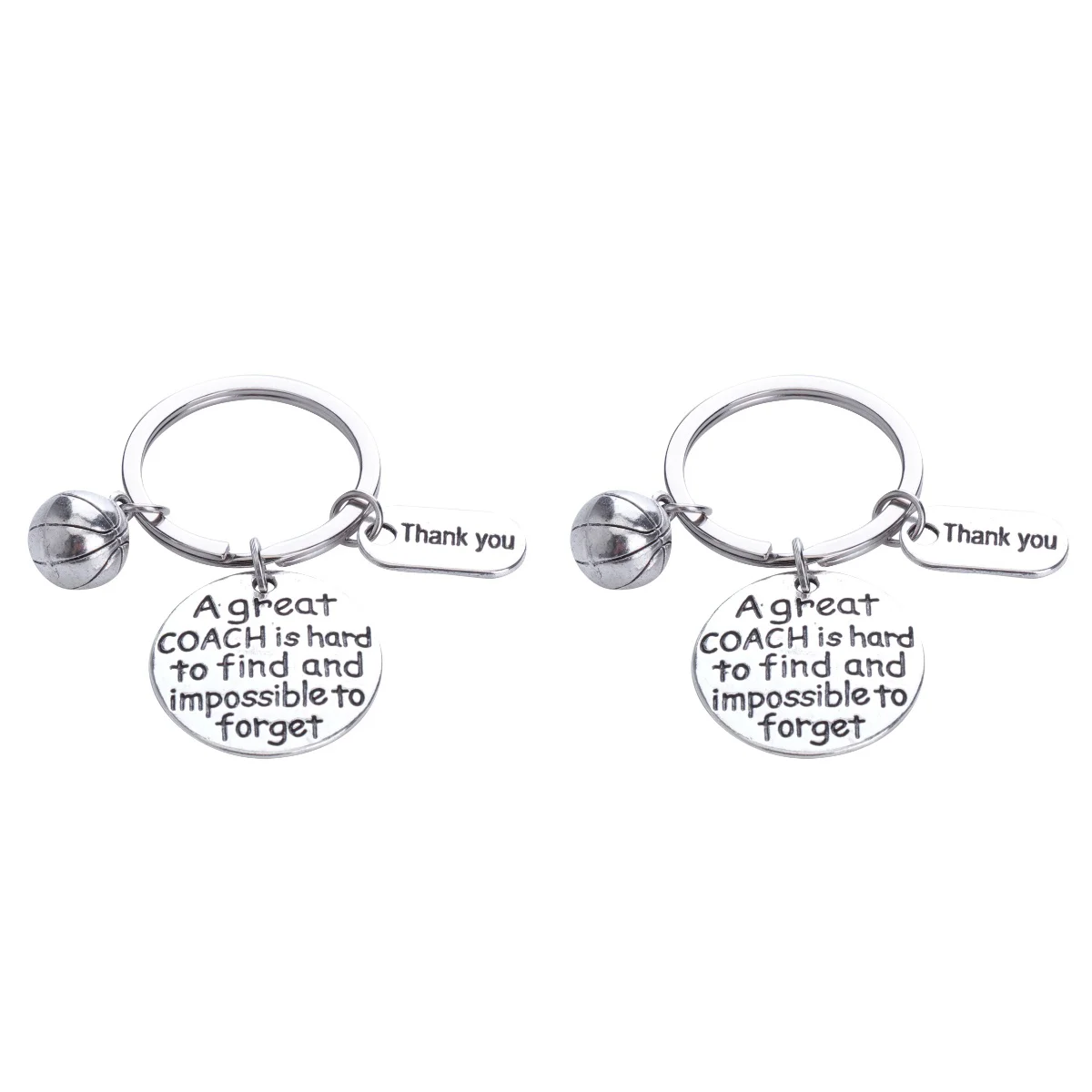 

2 Pc Soccer Gifts Graduation Key Rings Keychain Volleyball Size 1 Creative Keyring Silver Lovers