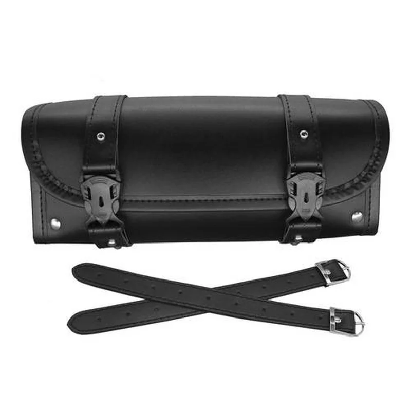 

Motorcycle Tool Bag Universal PU Leather Motorcycle Fork Bag Saddlebags Storage