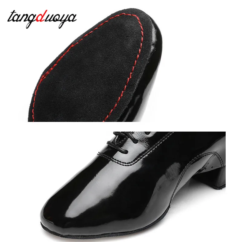 Professional latin dance shoes for men Matte patent leather oxford shoes dance men Tango Ballroom Jazz modern dance shoes male