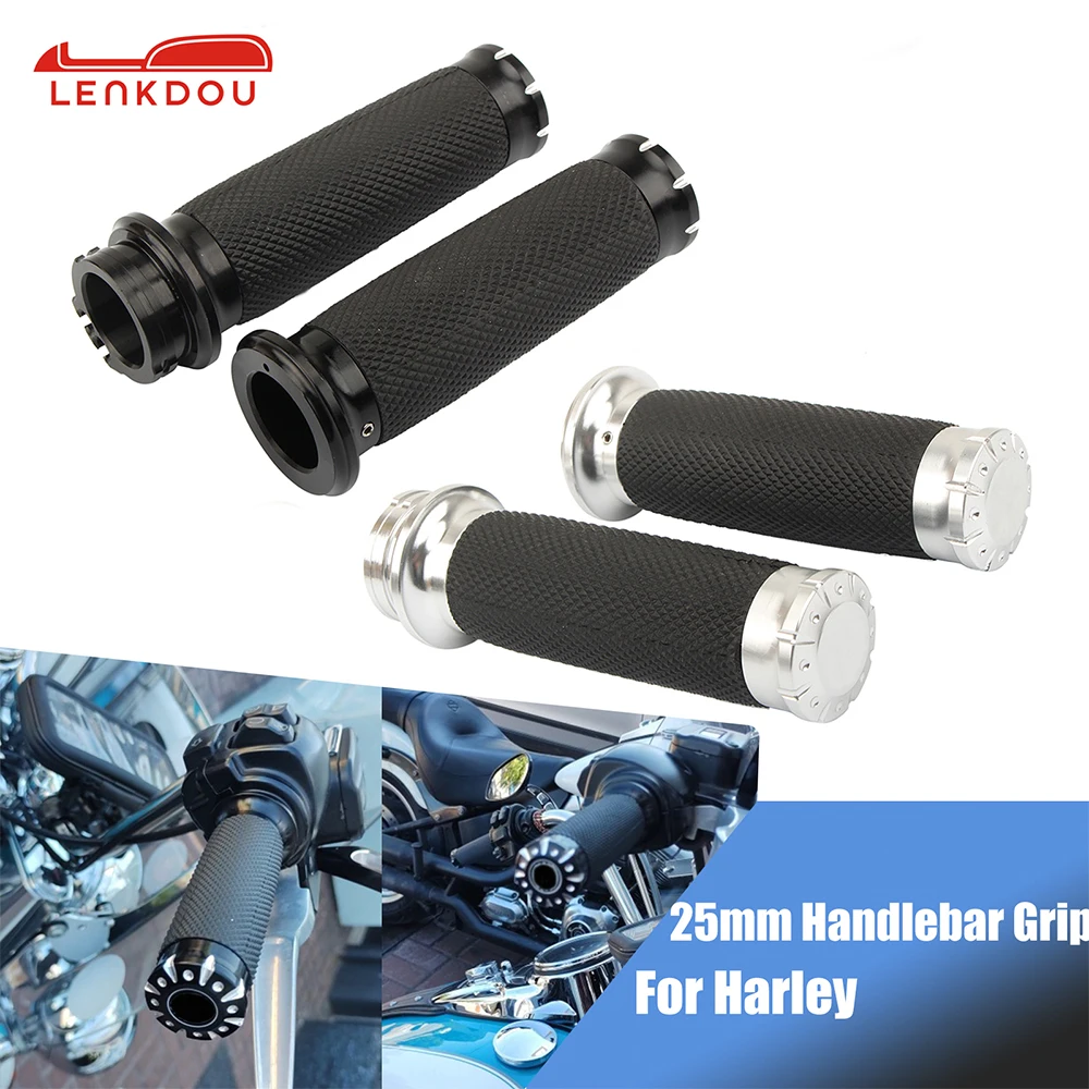 

Motorcycle 25 mm Handle Bar Cable Throttle Hand Grips For Harley Touring Street Glide LiveWire Dyna FXDLS Softail FLSTSE Trike