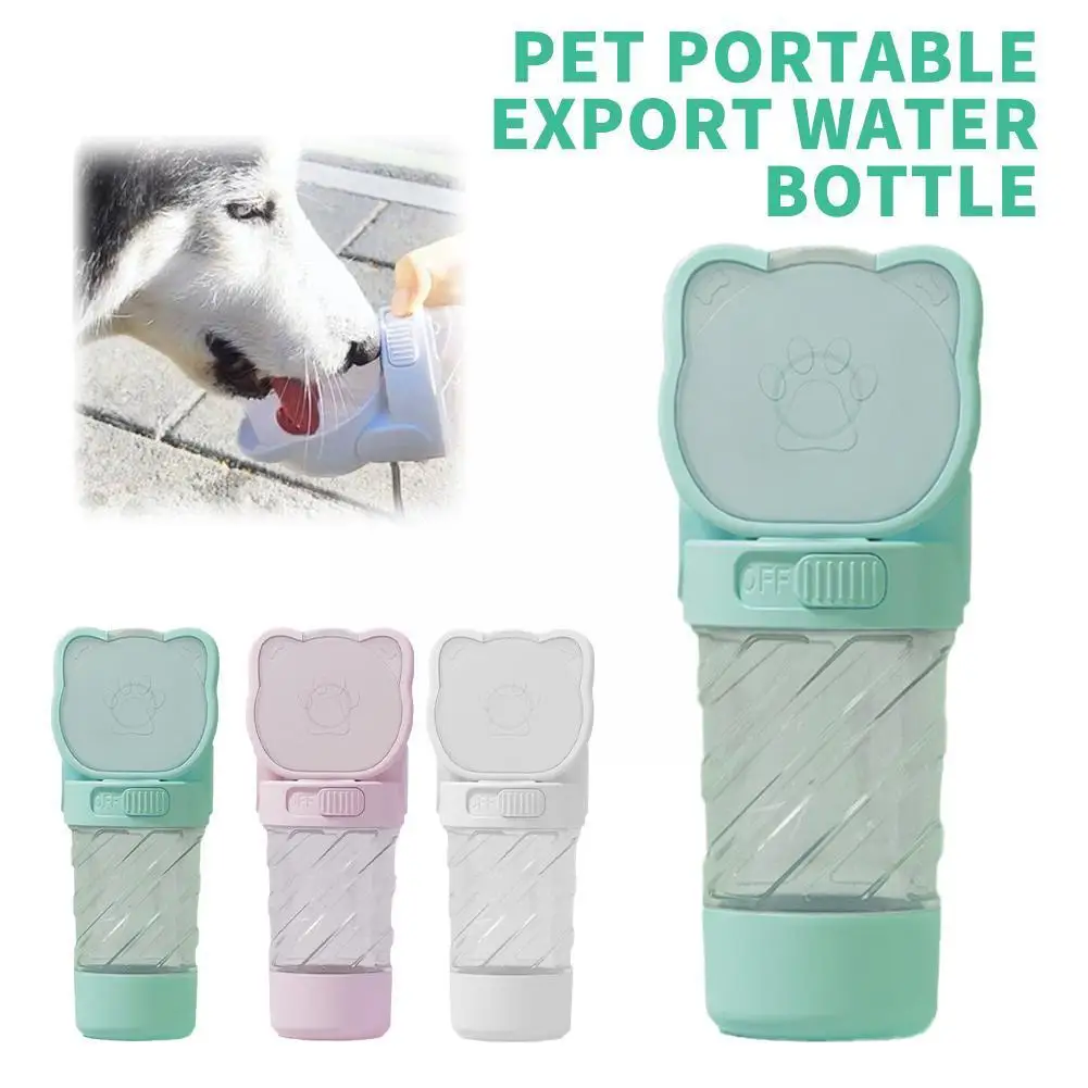 

Dog Outing Water Cup Bottle Portable Cup Walking Dog Drinking Feeding Water Bag Cup Water Multi-function Bottle Waste Food R8W1