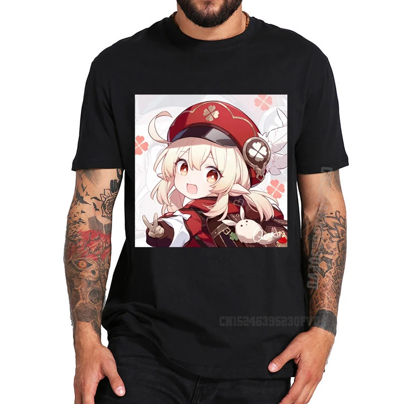 Fashion Hot Genshin Impact Graphic T-Shirtss Men Funny Manga Valentine's Day T-Shirts Harajuku Streetwea |