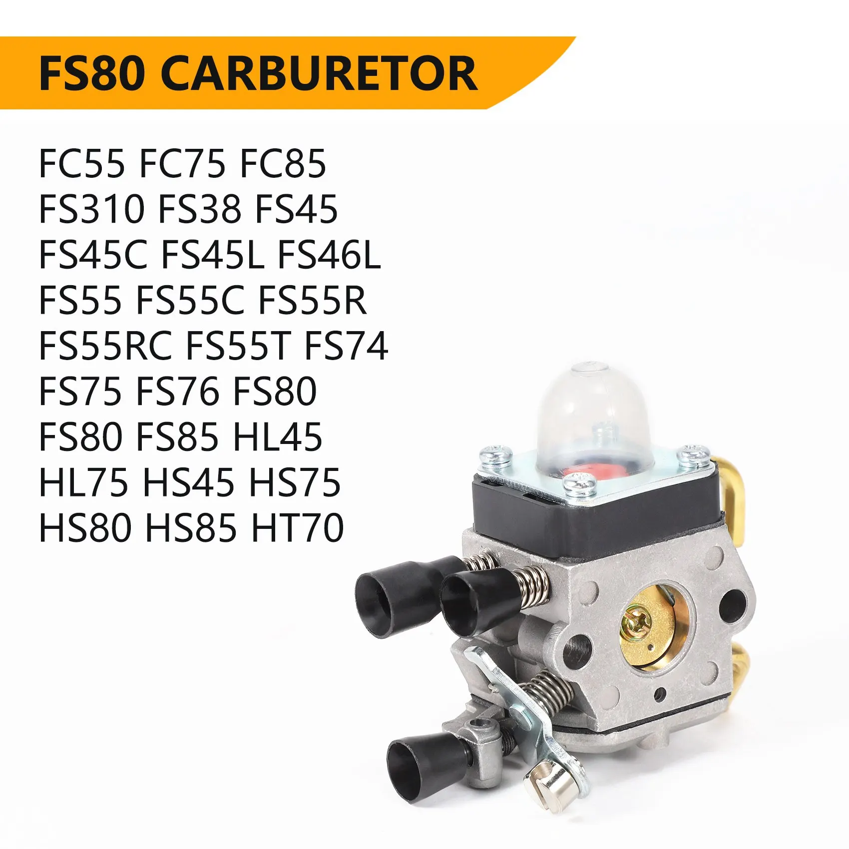 Карбюратор для Stihl FS80 карбюратор STIHL FC55 FC75 FC85 FS310 FS38 FS45 FS45C FS45L FS46 FS55 FS55RC FS55T FS74 FS75 FS76 FS