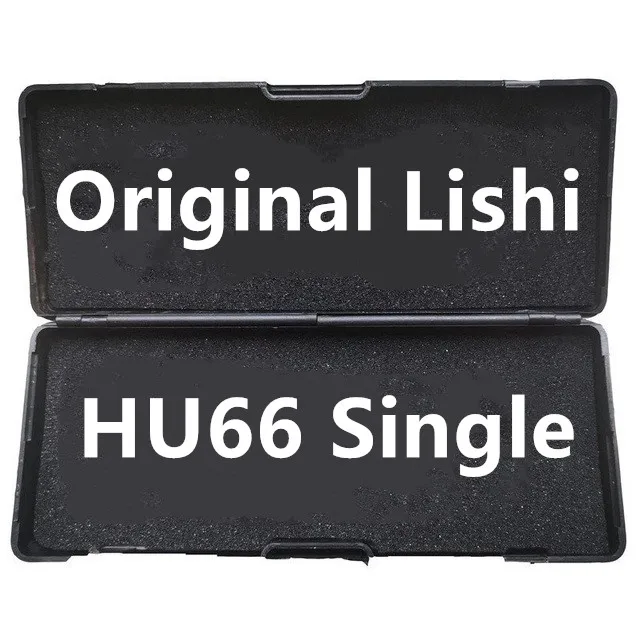 Оригинальный одинарный подъемник Lishi HU66 Ign/Dr/Bt золотого цвета 2-в-1 слесарный