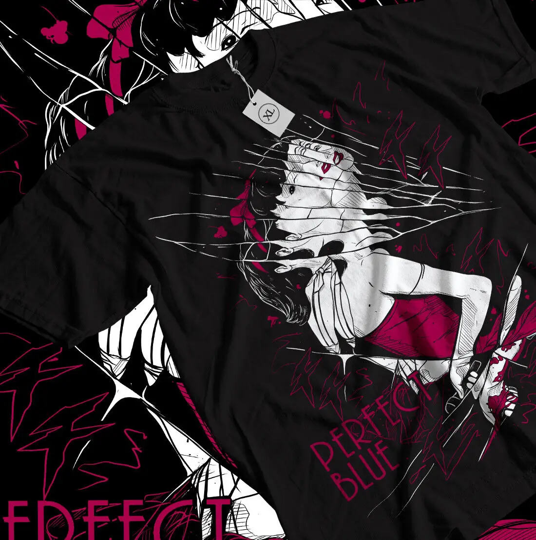 Идеальная синяя футболка Mima Kirigoe Girl аниме манга японский подарок рубашка всех