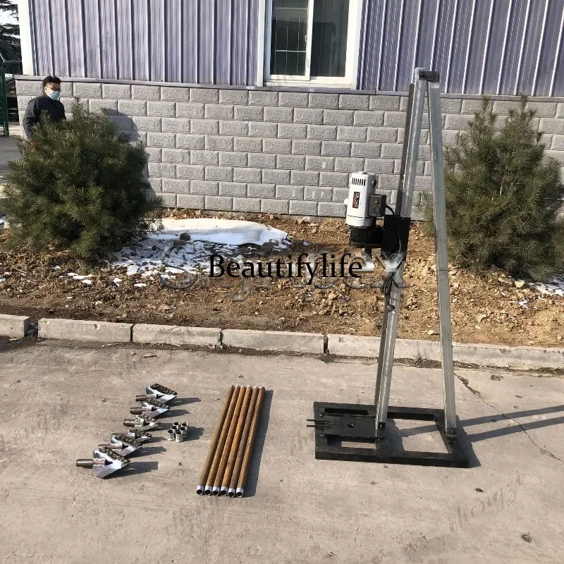 Фото Буровая установка A55 с малым кронштейном, 60 м, для бурения скважин на воду, электрическая, с ручным приводом, вертикальная рамная буровая машина для песчаных почв и орошения сельскохозяйственных угодий №4