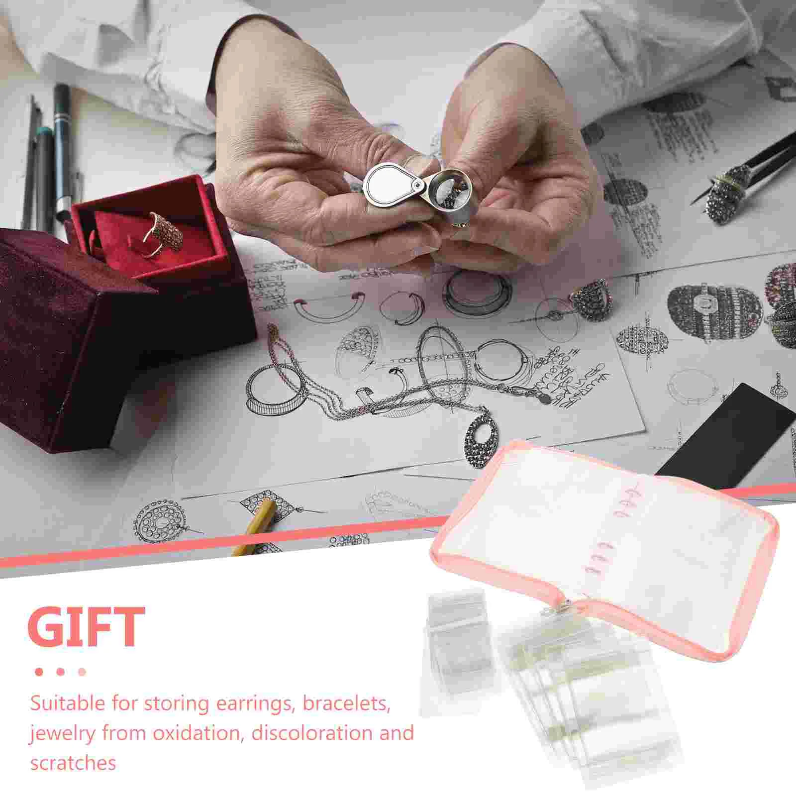 Jewelry Book Earring Travel Jewelriesorganizer Books Zipper Storage Container Ring Case Clear Pockets Organizers Bracelets