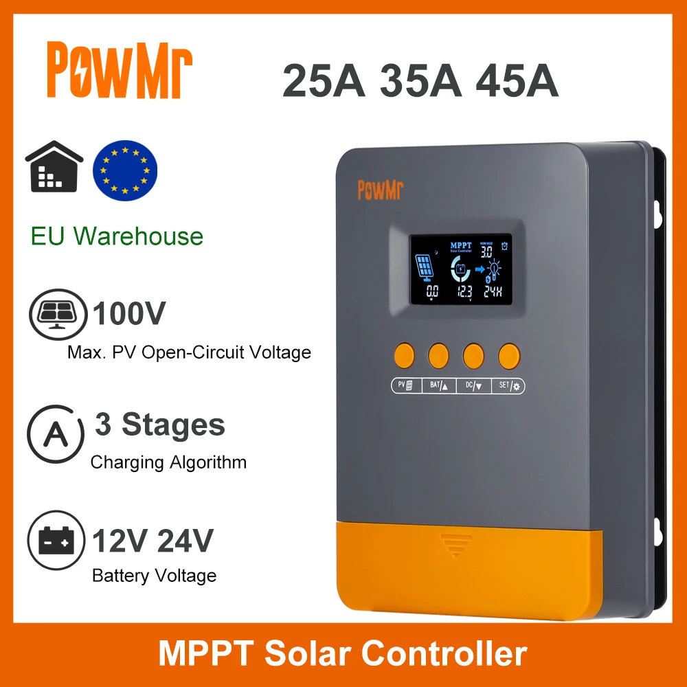 Контроллер солнечного зарядного устройства MPPT 45A 35A 25A 12V 24V