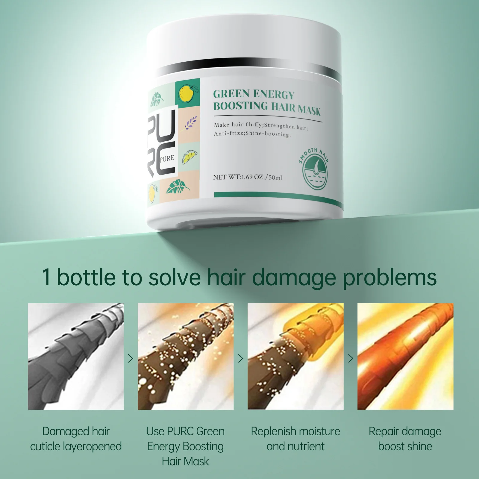 

50ml Magical Hair Mask Treatment Moisturizing Hydration Color Protection After Dyeing Protect Roll After Ironing Hair Care