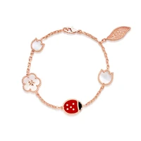 hot sale bracelets for women stainless steel charm clover shell bracelet femme bangle 2021 trendy