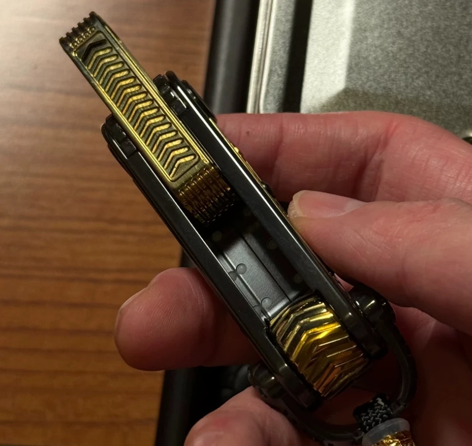 Б/у EDC SEKI Zirconium Cyber Core 2.0 Fidget Slider Push Декомпрессионные игрушки