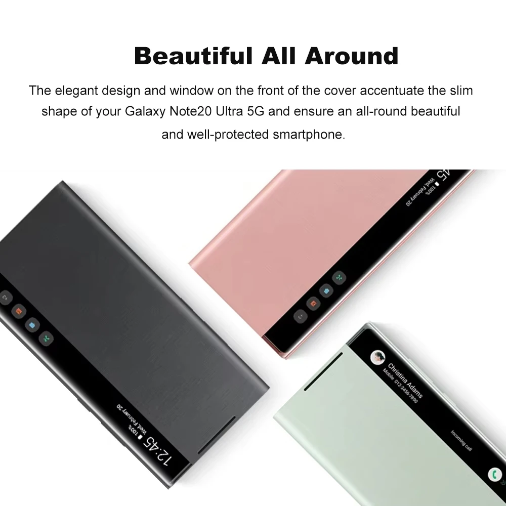 Smart Cover Samsung Clear Cover Note 20 Ultra Для Samsung Galaxy