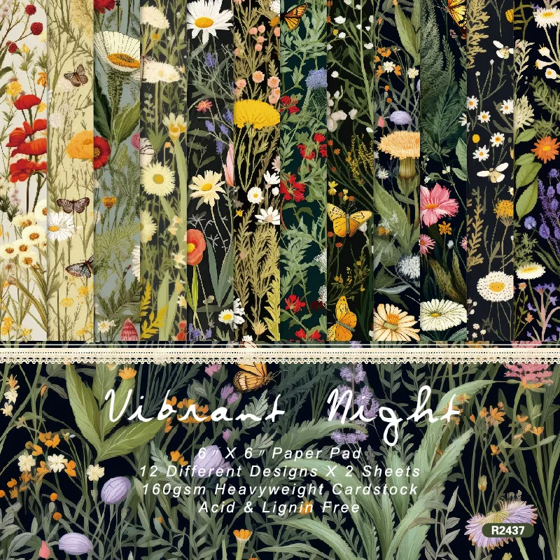 Бумажная бумага для скрапбукинга 6 &quotx 6&quot двора бумажная упаковка с узором