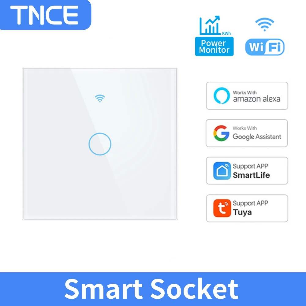 

Умный сенсорный выключатель TNCE Tuya Wi-Fi RF433 с поддержкой Alexa и Google Home