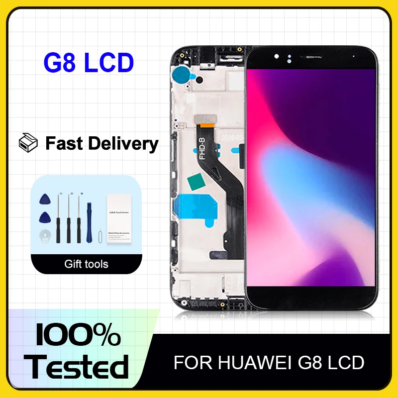 1 шт. 5,5 дюйма RIO L02 L01 экран для Huawei G8 ЖК Сенсорная панель дигитайзер в сборе GX8 дисплей с инструментами Бесплатная доставка