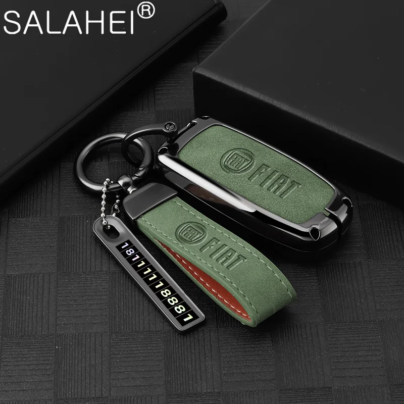 

Car Remote Key Fob Case Cover Protector Holder Shell For Fiat Freemont 2018 500X 500 500L Ottimo Viaggio Keychain Accessories