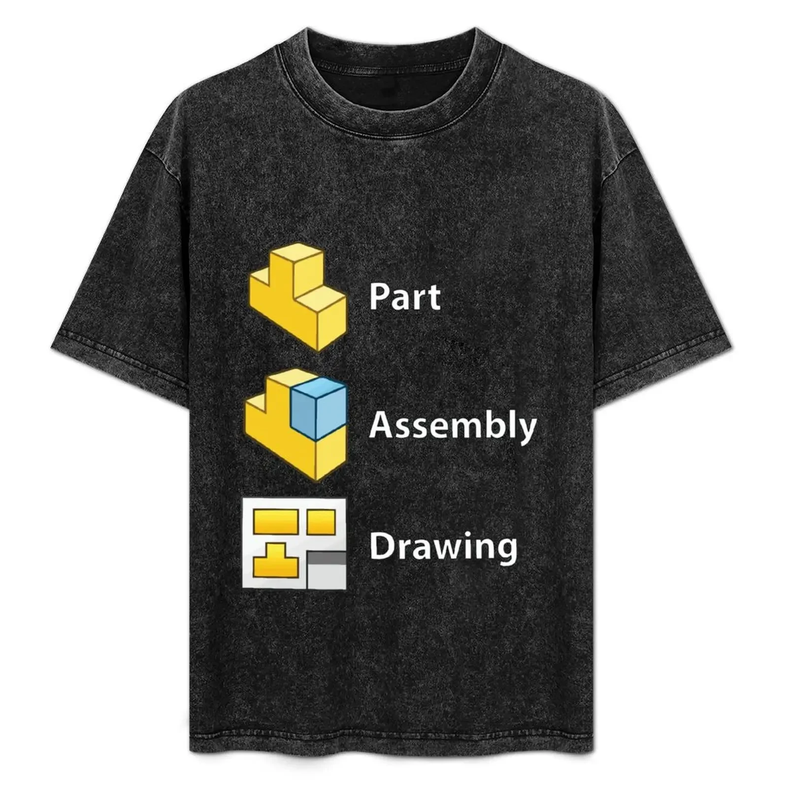 3D Cad/Cam/Cae Solid Works черная версия футболки с таможенным дизайном аниме для мальчиков