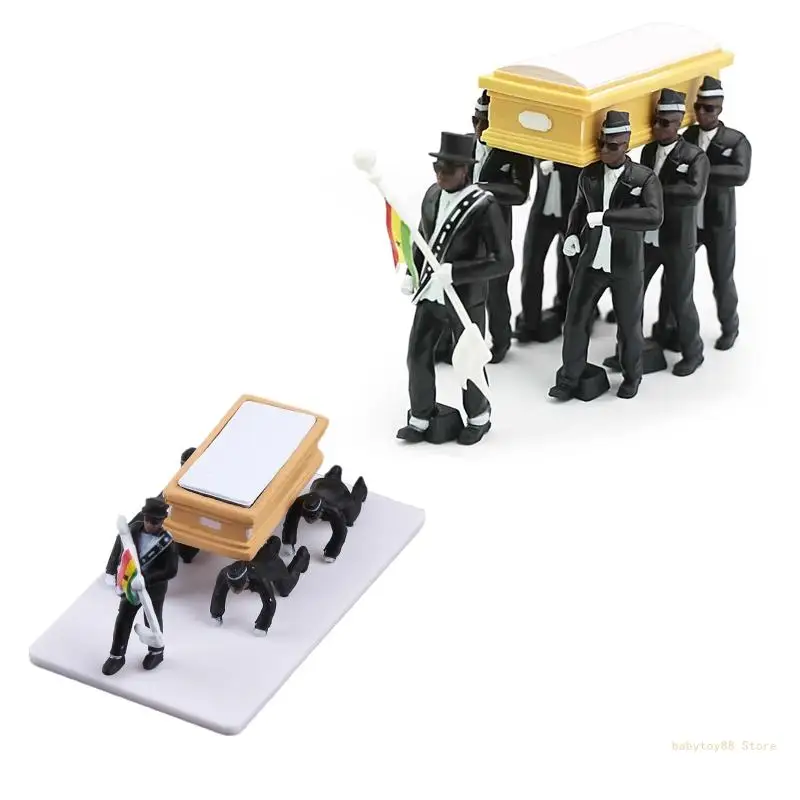 Y4UD Косплей Гана Танцующие гробы Танцевальная фигурка Экшн-похоронная команда