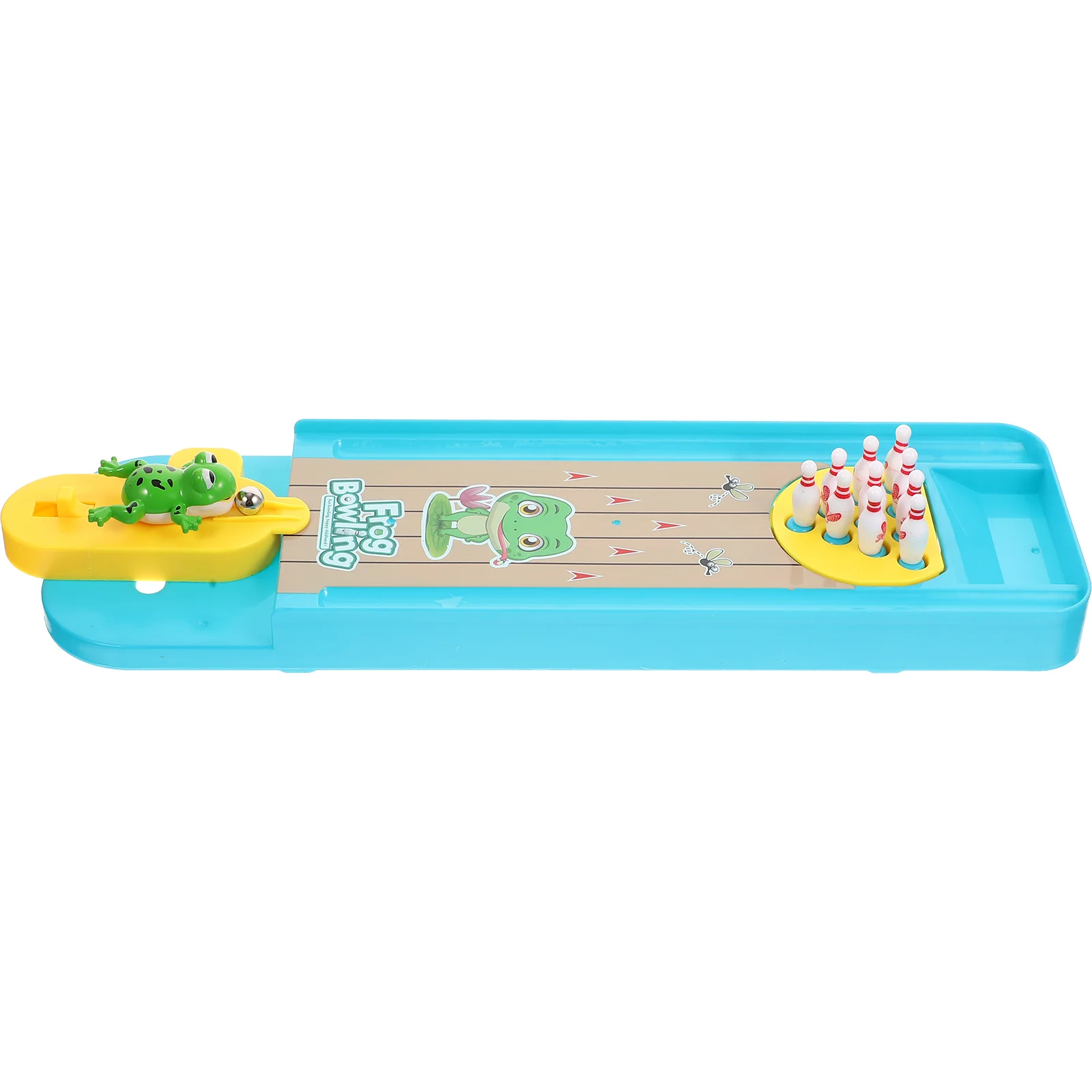 

Bowling Table Miniature Pin Kids Outdoor Toys Educational Games Tabletop Set Indoor Frog