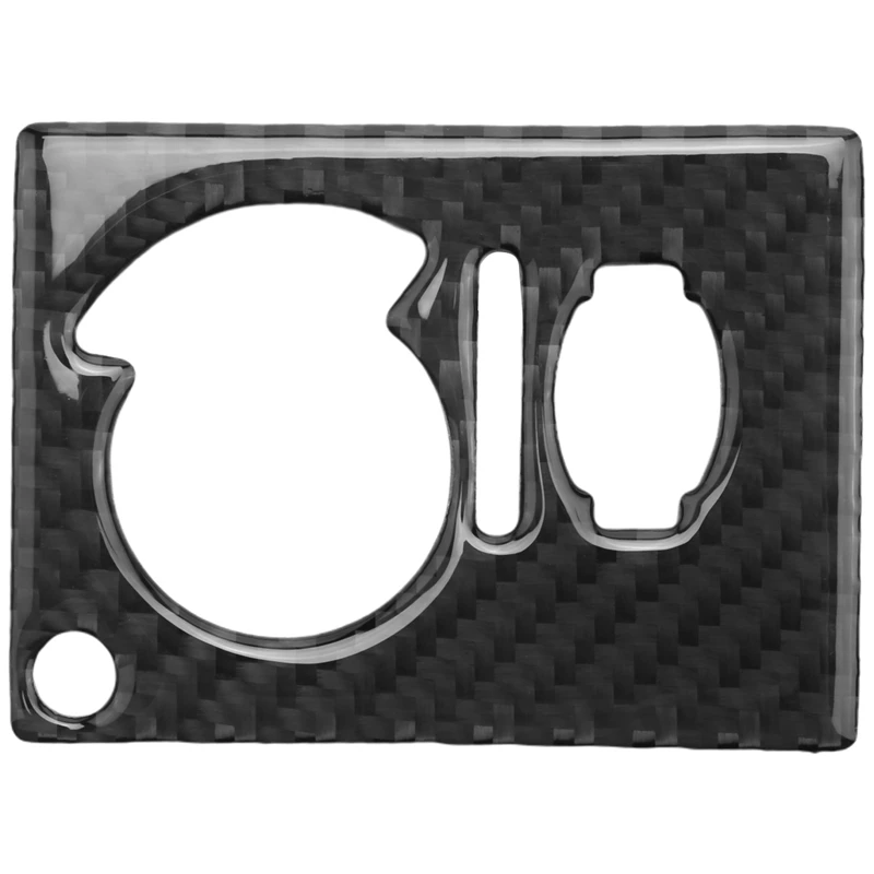 

For Dodge Challenger 2008-2014 Car Carbon Fiber Headlight Switch Button Cover Trim Sticker For Jeep Grand Cherokee 2011+