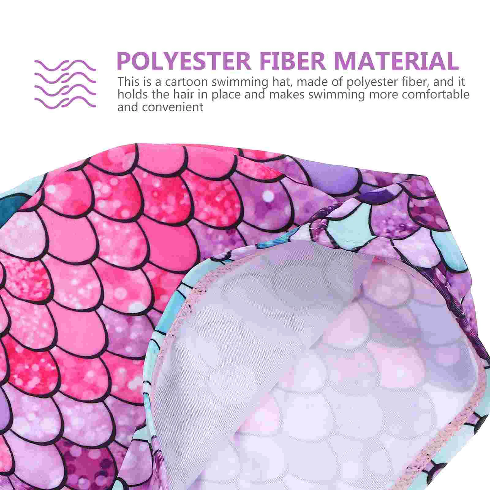 Шапка для плавания в стиле русалки Удобная шапка детская мультяшная душа мужской