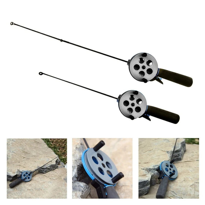 

1 pcs Ice Fishing Rods Telescopic Outdoor Sport Fish Tackle Winter Spinning Ice Fishing Rod With Reel Pole Pesca Combination