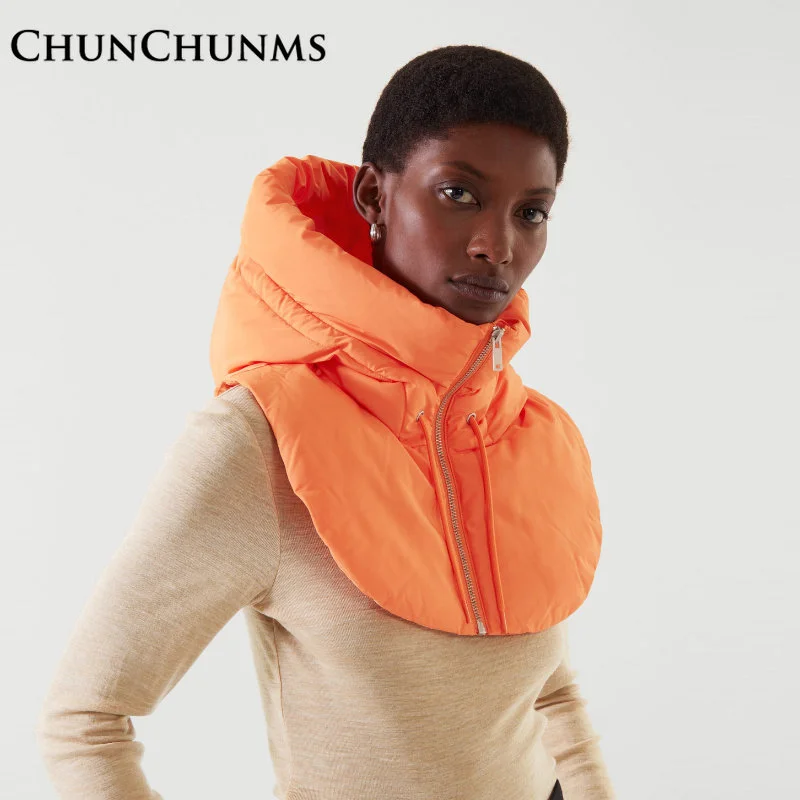 

Зимняя пуховая безрукавка с капюшоном, женский теплый жилет, укороченная куртка без рукавов, уличная парка с хлопковой подкладкой, повседневные толстовки, уличная мода 2022