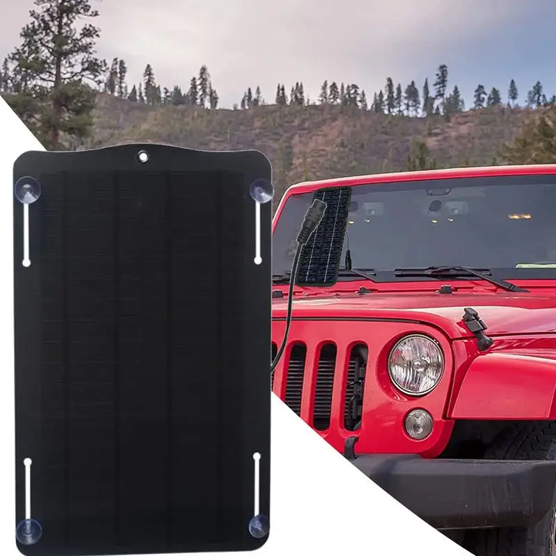 Автомобильное зарядное устройство на солнечной батарее 10 Вт автомобильное для