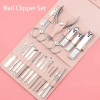 nail clipper set new upgrade black high quality stainless steel nail cutter sharp pedicure scissors manicure tool set