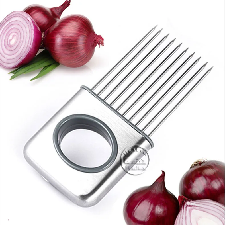 

stainless steel vegetable cutter onion chopper creative vegetable cutter meat cutter pine needle anti-cutting onion fork