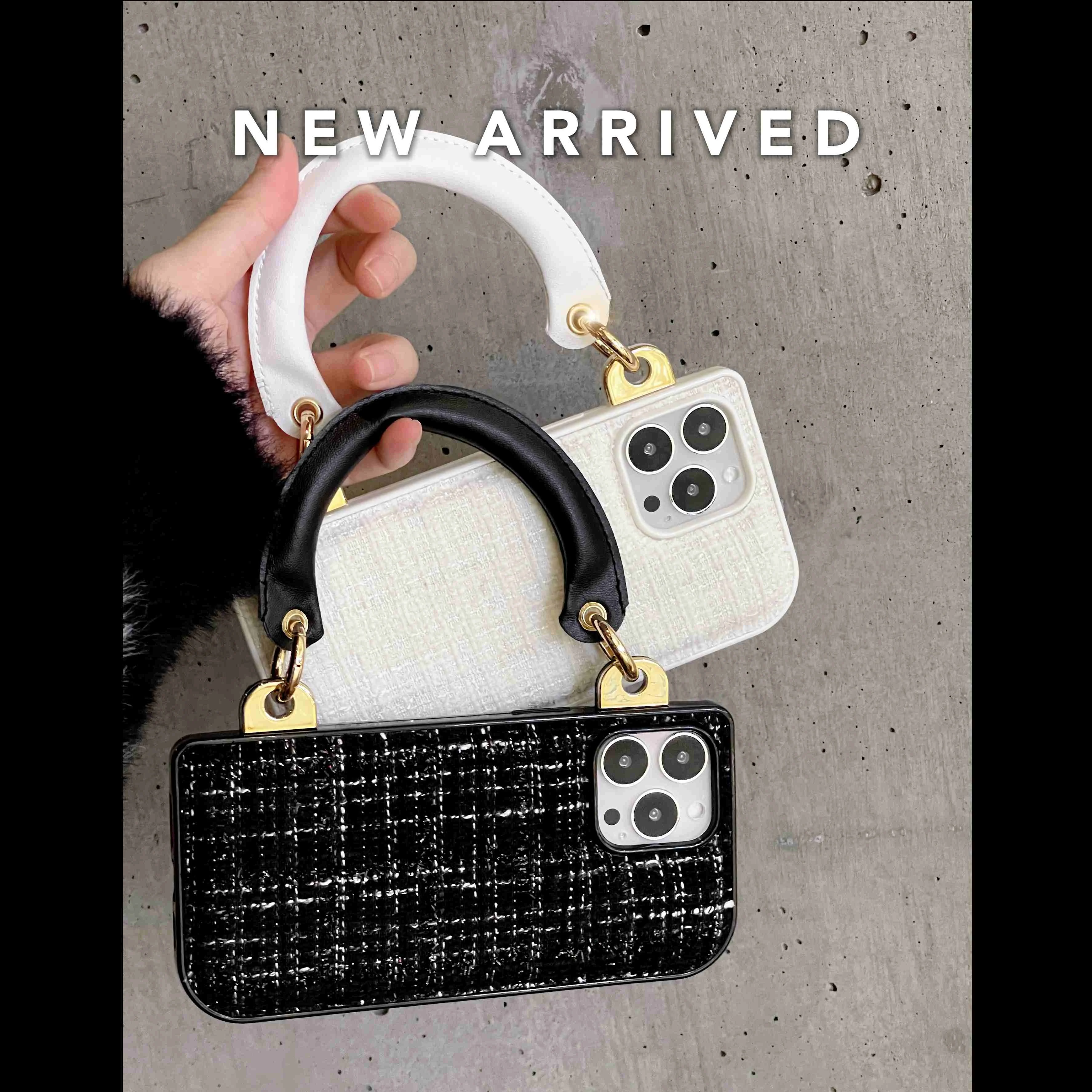 

Luxury Ins Fashion Cute bag Protective Cases With Hand Strap Soft Cover For iphone 13 Pro Max 11 12 12 Pro Max 14 Pro Max woole