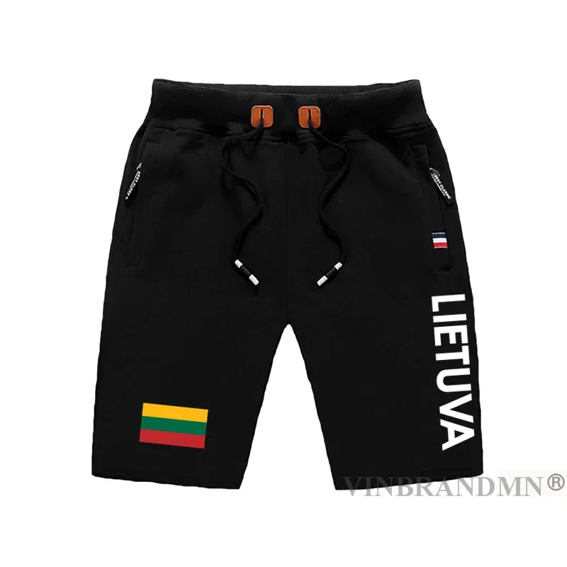 Литва ЛТУ Lietuva Lietuvos мужские шорты пляжные для тренировок с флагом и карманом на