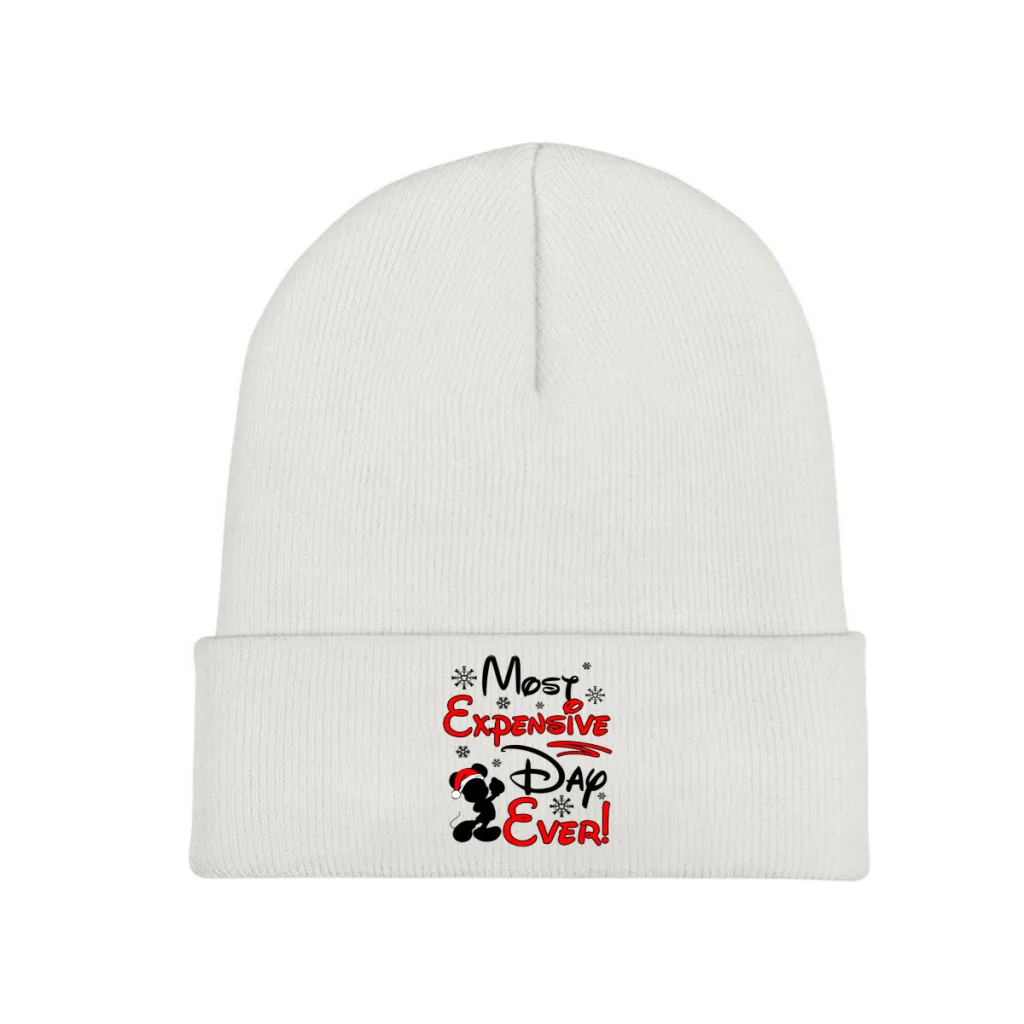 

Knit Hat Disney Mickey Mouse Cartoon Winter Warm Beanie Caps Most Expensive Day Ever Men Women Fashion Casual Bonnet