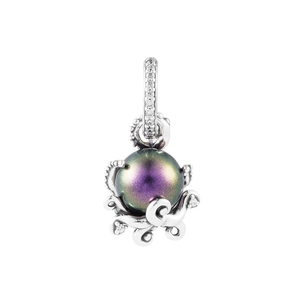 

New 925 Sterling Silver Mermaid Ursula Dangle Beads Charm for Jewelry Making Fit Original Pandora Bracelets Bangle Women Gift