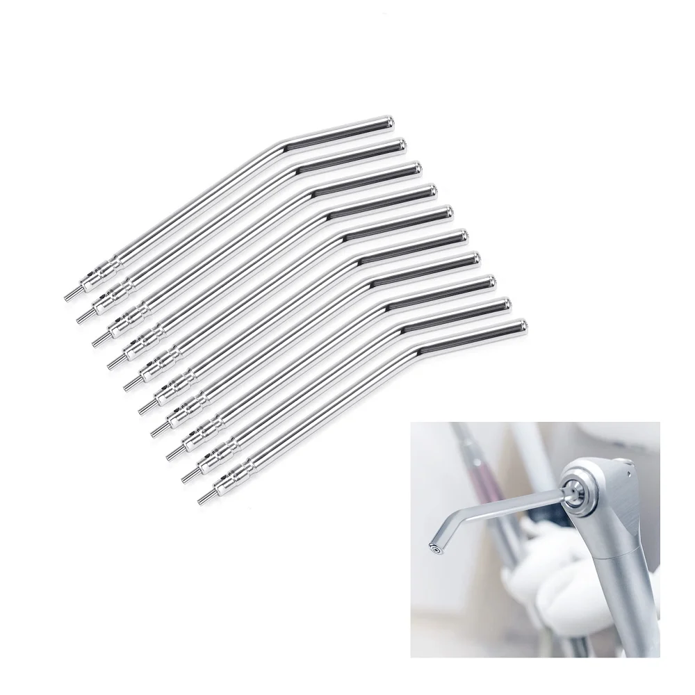 

Air Water Syringe Tips Dental Metal 3 Way Syringe Nozzles 10 PCS, Air Water Spray Tips Autoclavable for Dental Clinic