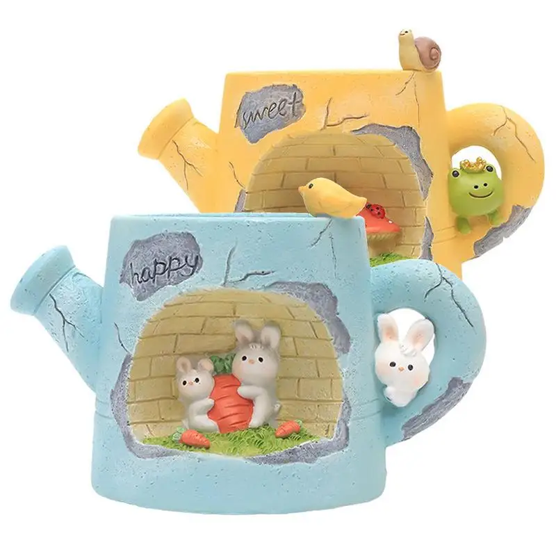 

Cute Animal Flowerpot Cartoon Succulent Flower Plant Pot Watering Pot Shape Bonsai Plant Holder For Office Desk Ornament