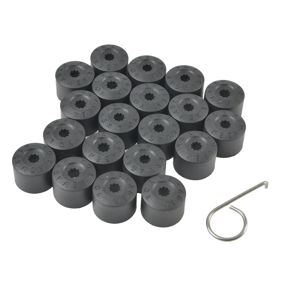 

20Pcs Car Wheel Hub Nut Bolt Covers Cap 17mm Auto Tyre Screws for Golf MK4 Exterior Protection Accessories Lug Nuts