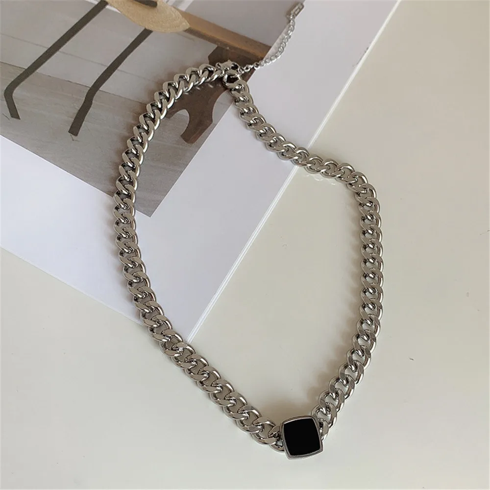 

New Style Women Personality Exaggerated Chain Necklace Versatile Collar Chain Neck Chain Bracelet Ring Jewelry Gift Wholesale