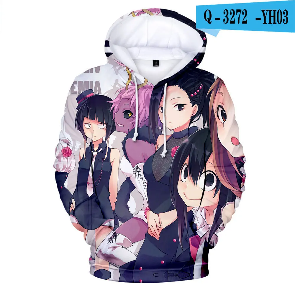 3D Print Hoodie Sweatshirts Hot Anime My Hero Academia Streetwear Oversized Pullover Men Women Fashion Casual Hoodies