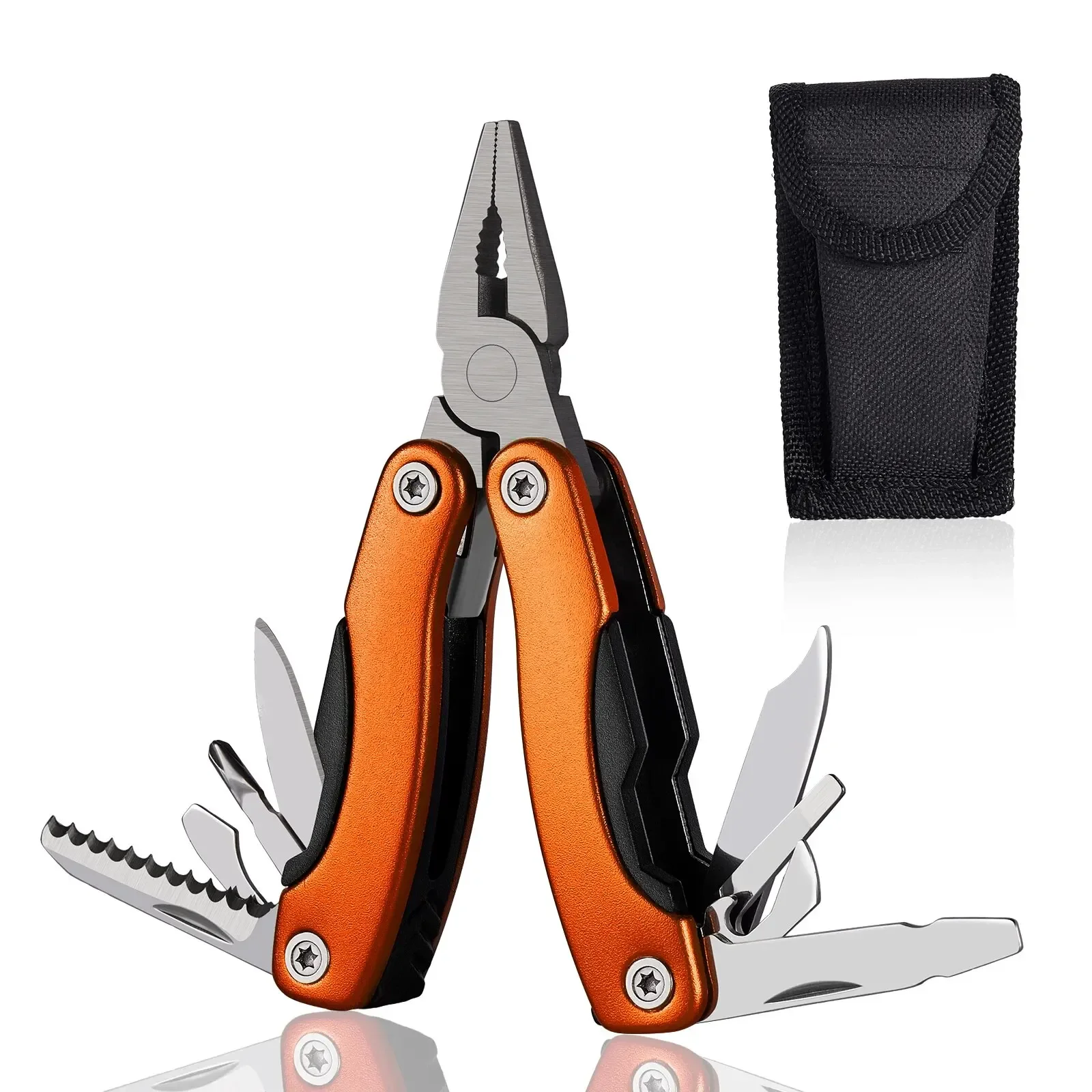 

Портативный карманный многофункциональный инструмент, плоскогубцы, нож, отвертка, ручной инструмент для выживания на открытом воздухе, кемпинга, охоты и пешего туризма, подарки для мужчин