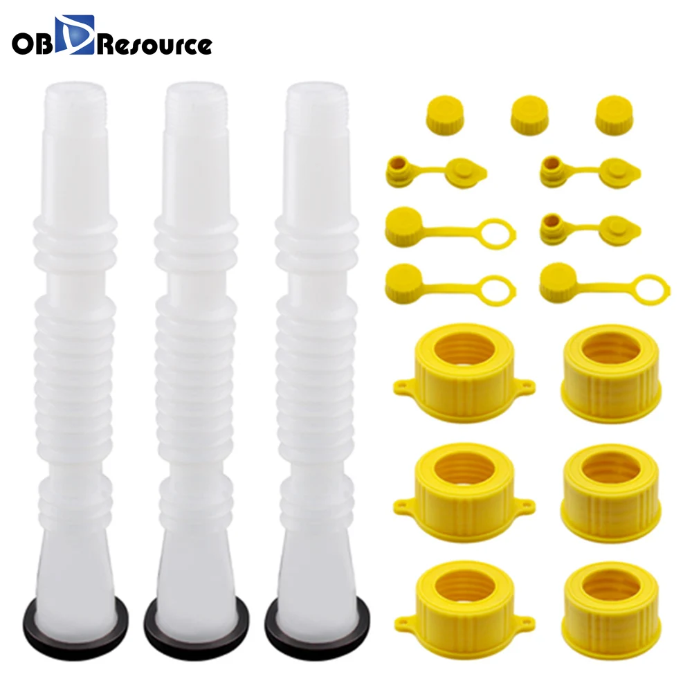 Комплект насадок для автомобильного бензобака комплект из 3 штук гибкая