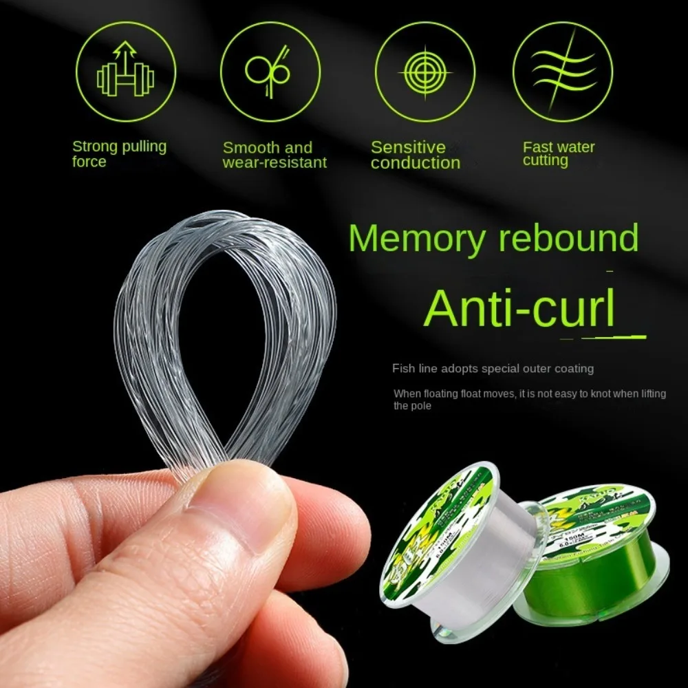 

2 шт., нейлоновая рыболовная леска, 150 м