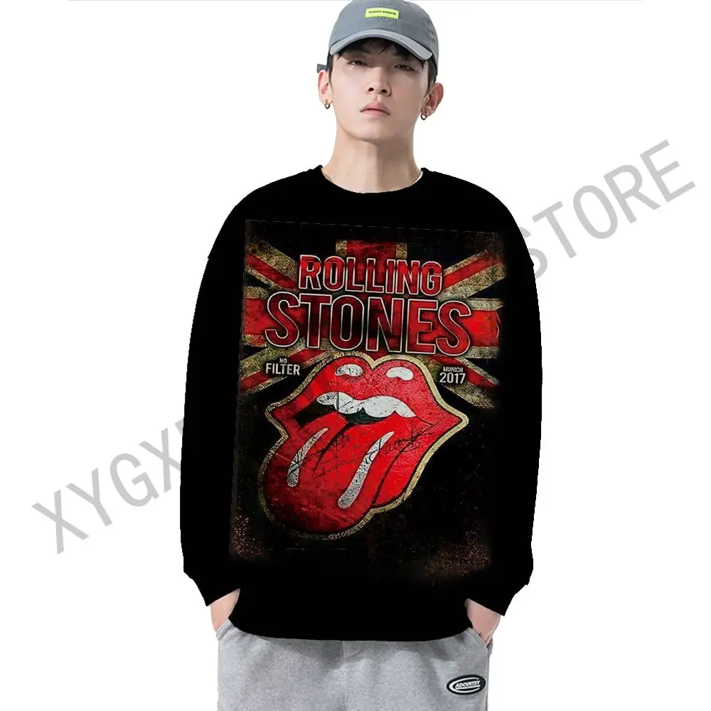 

Trend Female Sweatshirt Oversized 7XL Y2k Man Hoodie Sweatshirts The Rolling-Stones Male Party Men's Clothing 1978 Touring Rock