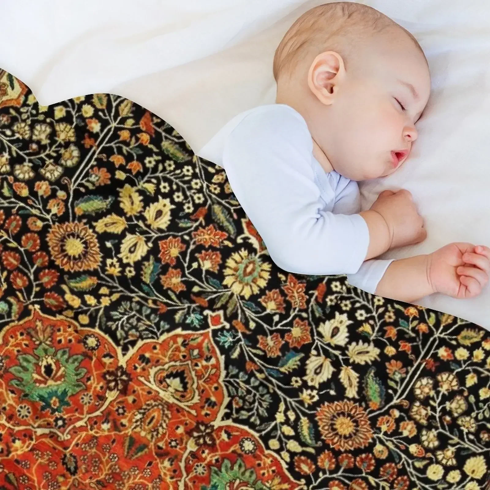 Антикварный персидский ковёр Кашанский плед