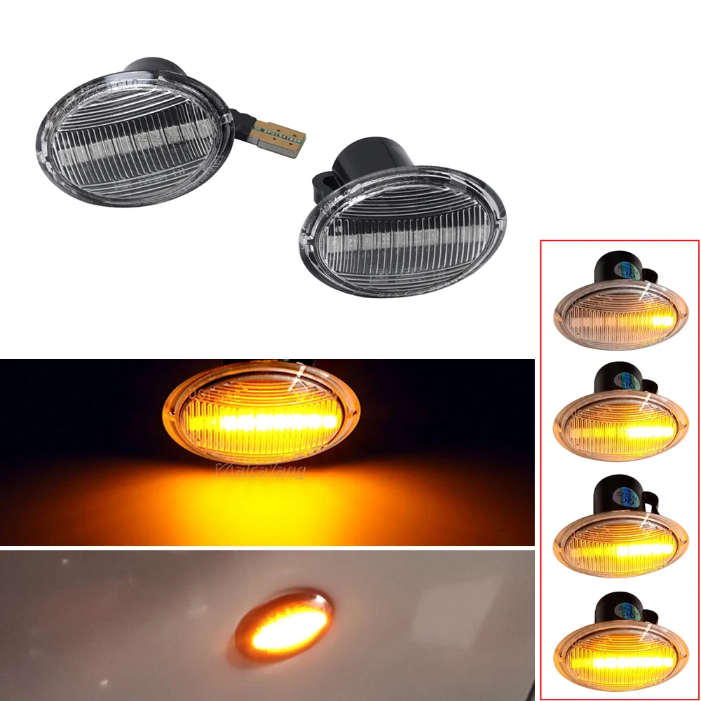 

LED Turn Signal Side Marker Light For Fiat 500 For Maserati Ford KA Lancia Lybra Ypsilon Alfa 4C Dynamic Repeater Lamp